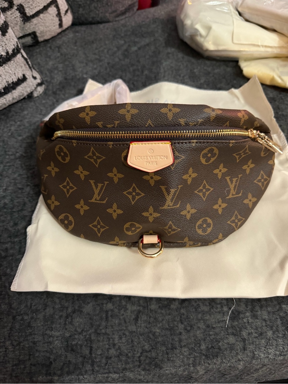 Monogram Crossbody Bumbag - Brown